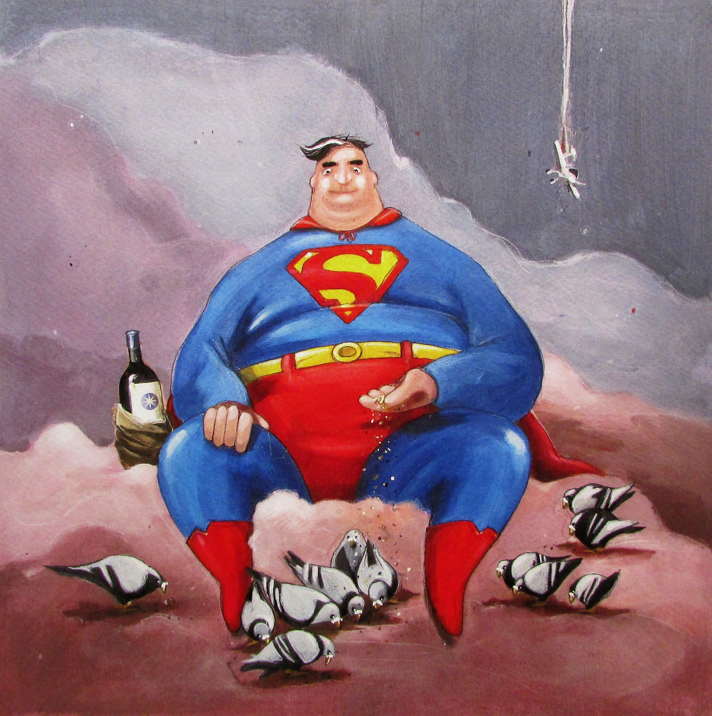 Pareschi SFA01 Serigrafia 33x33  -   SuperEroiInCrisi - Superman1