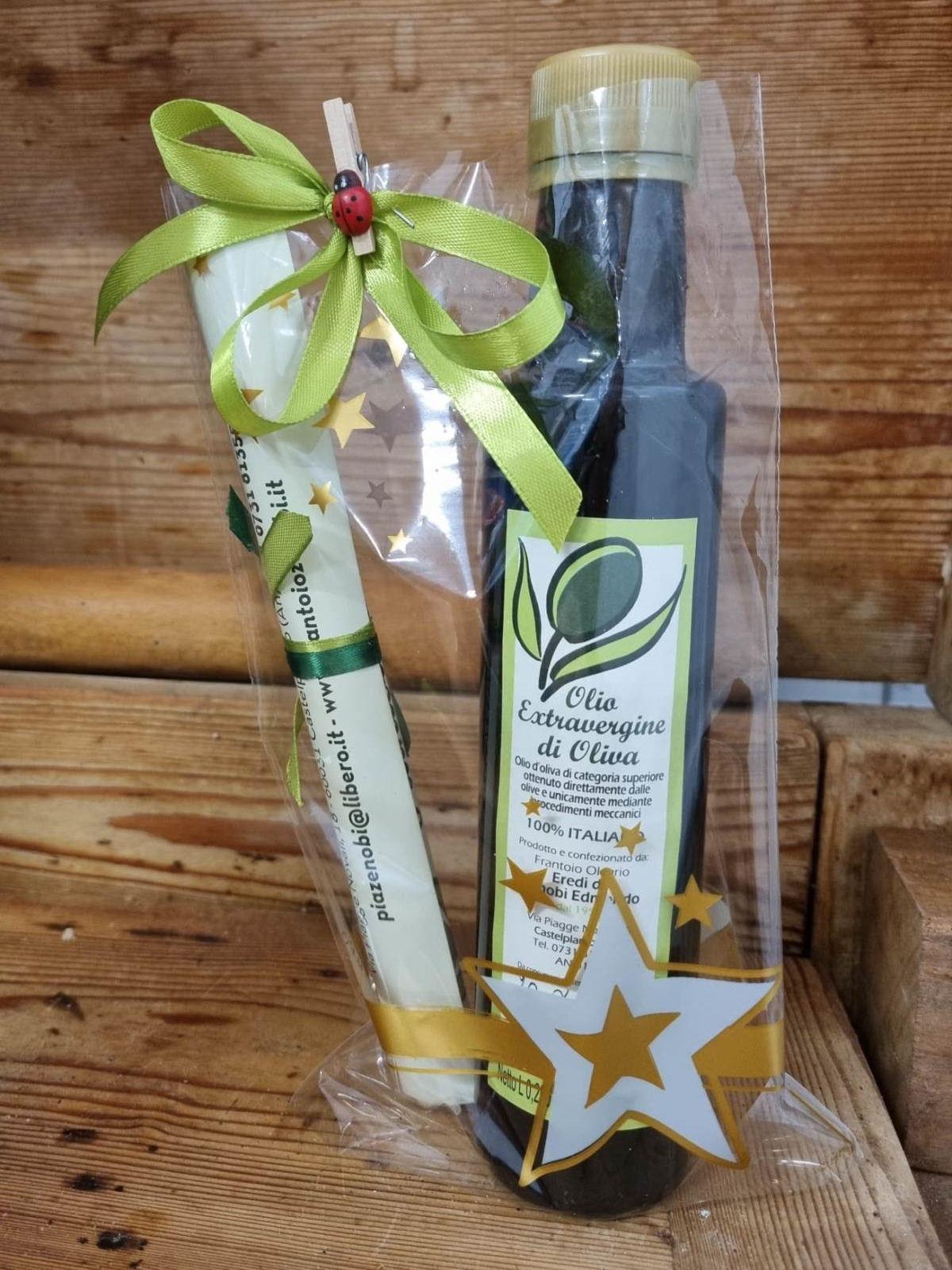 BOTT-250ML-REGALO Frantoio Zenobi Bottiglia olio filtrato 250ML confezione regalo1
